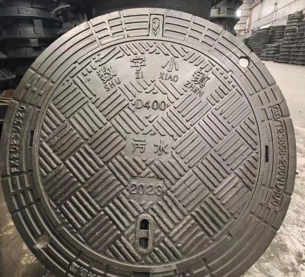 干驿镇球墨铸铁防沉降井盖展示